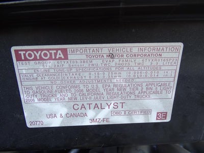 2006 Toyota Sienna CE 8 Passenger
