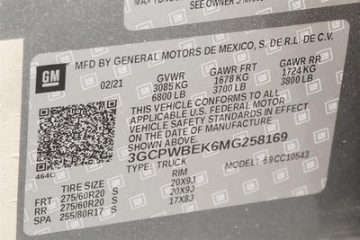 2021 Chevrolet Silverado 1500 Custom