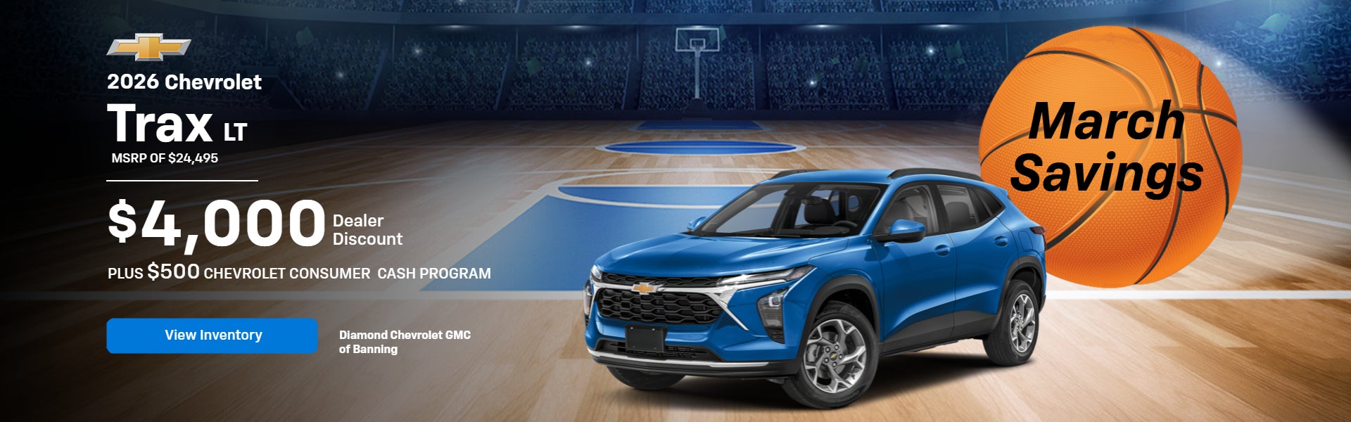 2026 CHEVROLET TRAX LT MSRP OF 24495 